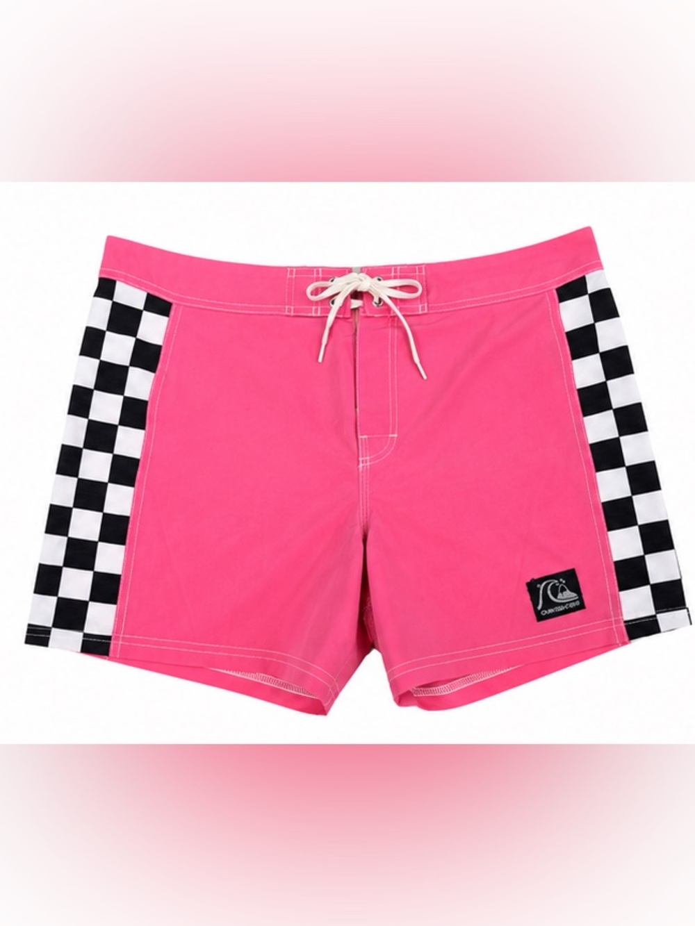 Quiksilver Men’s Pink Checkside Board Shorts